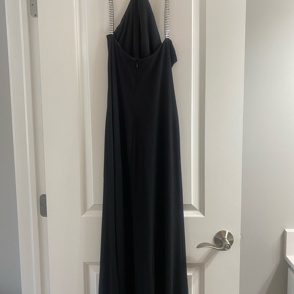 Black Studded Neckline Maxi Dress - Picture 4 of 5